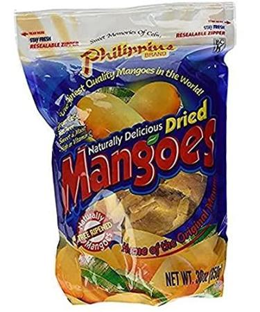 Phillippine Brand Naturally Delicious Dried Mangoes Tree Ripened Value Bag 30 Ounces