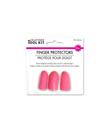 Crafter's Toolkit CT216 Silicone Finger Protectors x3, Non-Stick
