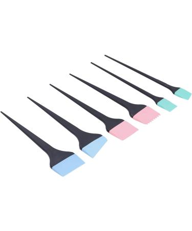 6pcs Silicone Hair Dye Brush Set Home Barber Shop Hair Coloring Salon Dye Tools - Buy Online on SooperMarket.com