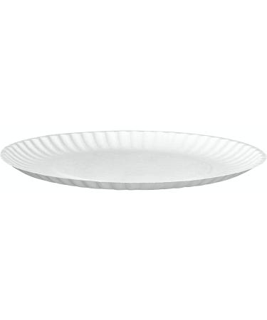 300 Pack 9 Inch Disposable White Paper Plates - Uncoated, Large 300 Count - Buy Online on SooperMarket.com