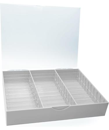 Portable Acrylic Case For Prevent Dust And Dirt Maintain The Cleanliness Suitable For Salons And Personal Use Adjustable Storage Solution Light Grey - Buy Online on SooperMarket.com