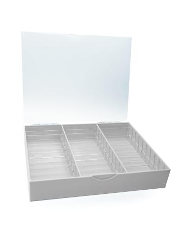 Portable Acrylic Case For Prevent Dust And Dirt Maintain The Cleanliness Suitable For Salons And Personal Use Adjustable Storage Solution White