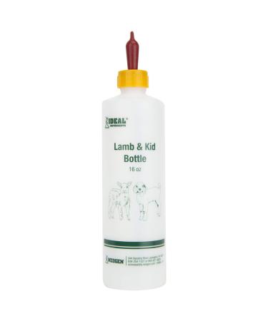 IDEAL 7004 Lamb & Kid Bottle 16oz w/Red Screw-On Teat