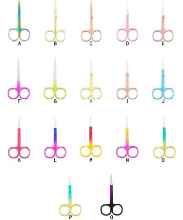 IOIUSKKU Nail Cuticle Nippers Stainless Steel Scissors Eyebrow Trimmer Trimming Tool Plated Rose Gold - Buy Online on SooperMarket.com