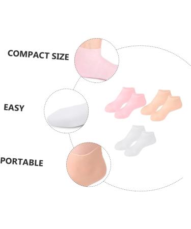 Healeved 3pairs Moisturizing Socks Foot Protective Socks Moisturizing Foot Covers Socks for Cracked Feet Silicone Women s Socks Moisturizing Foot Socks High Heels Girl Child Sebs Elastic 23x9.5cm - Buy Online on SooperMarket.com