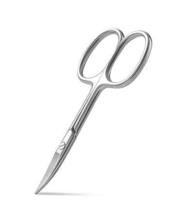 Bezox premium nail scissors nail skin pliers eyebrow cutters nasal trimmers skin tongs - cheeky scissors also for fingernails light silver
