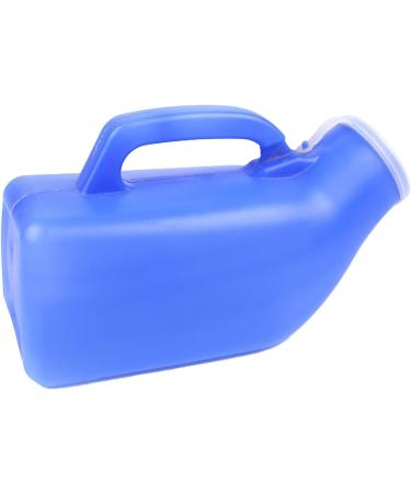 1200 ML Male Urinal with Cap Reusable Plastic Men Elderly Urinal Accessories for Home Elderly Urinal White - Buy Online on SooperMarket.com