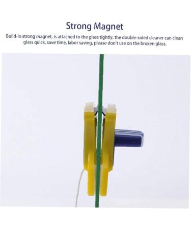 AMOYER Window Glass Magnetic Brush Practical Double Sided Window Dust Remover Quickly Household Glass Cleaner Wiper Practical Home Gadgets - Buy Online on SooperMarket.com