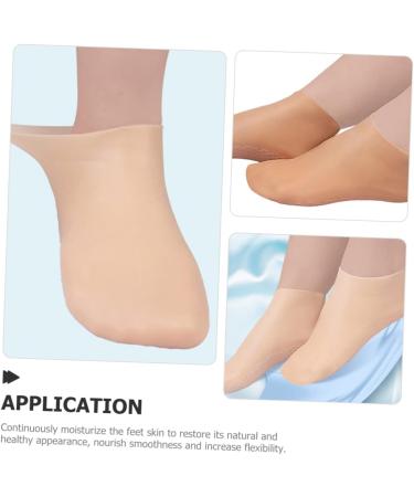 Healeved 3 Pairs Moisturizing Socks Non Socks Spa Socks Foot Socks Moisturizing Overnight Moisturizer Socks Foot Care Gel Socks for Dry Cracked Feet Women Foot Mask Sole of Foot Lotion Sebs - Buy Online on SooperMarket.com
