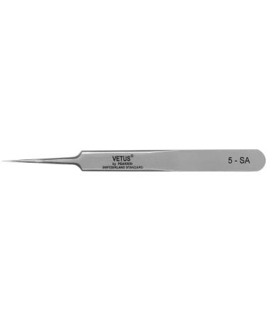 Eyelash Tweezers for Extensions | VETUS 5-SA Straight - 110mm | Premium Quality Individual Eyelash Application - Buy Online on SooperMarket.com