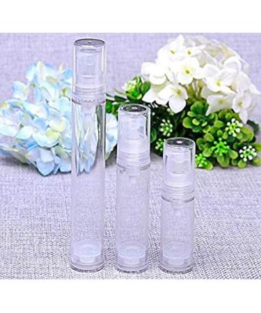 VASANA 12PCS 10ML / 0.34oz Empty Refillable Travel Bottles PS Plastic Airless Vacuum Pump Press Bottle Jar Pot Vial Container for Cosmetic Cream Lotion - Buy Online on SooperMarket.com
