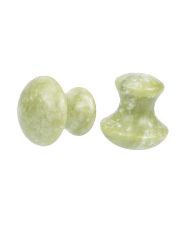 Mikinona 2pcs Neck Massager Tool Face Massager Eye Massager Eye Face Beauty Massagers Roller Rose Quartz Jade