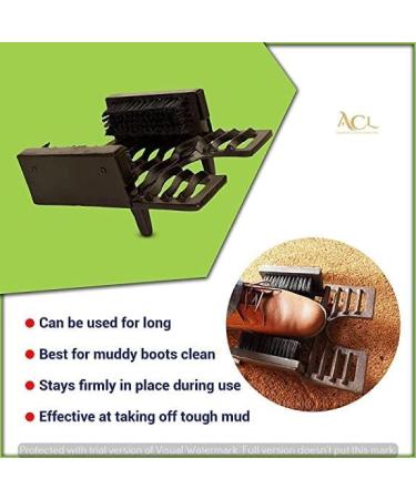 3-in-1 ACL Boot Scraper & Brush - Heavy Duty Shoe Cleaner for Wellingtons | Ideal for Outdoors - Buy Online on SooperMarket.com