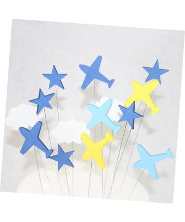OFFSCH 16pcs Wedding Cake Decorations Cake Decorating Supplies Airplane Cupcake Toppers Cloud Cake Decorations Cupcakes Plane Cake Toppers Iron Wire Cake Picks Cloud Cupcake Toppers Flag - Buy Online on SooperMarket.com