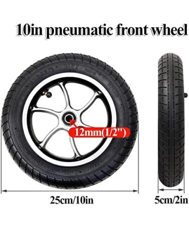Wheelchair Front Wheel 10Inch Wheels Replacement Parts 2Pcs Electric Wheelchair Front Wheel Assembly 10X2 Inflatable Tire Wheelchair Accessories/Black/10 * 2 10*2 Black - Buy Online on SooperMarket.com