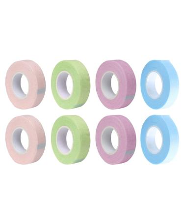 HEALLILY 12 Rolls Lash Tape Beauty Eyelash Tape Adhesive Eyelash Tape lash Extension Supplies lash Extension Tape Adhesive Tape Medical Graft Eyelash Tapes abs Tool with Hole