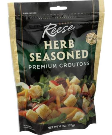 Reese Seasoned Croutons 6 oz (Pack of 12) - Premium Quality Crunchy Salad Toppers - Buy Online on SooperMarket.com