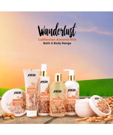 Nykaa Naturals Wanderlust Body Milk - Californian Almond Milk for Women - Hydrating 6.76 oz Body Lotion - Buy Online on SooperMarket.com