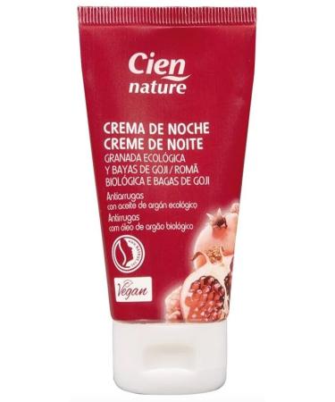 Cien Nature Anti-Wrinkle Regenerating Organic Pomegranate Facial Cream 50 ml. Improves elasticity Anti-Aging.