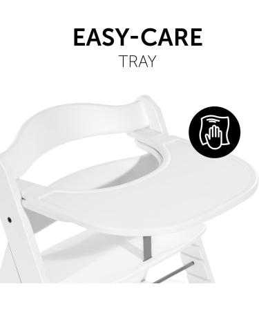 Hauck Alpha+ Click Tray White - Easy-to-Clean Large Highchair Tray - Buy Online on SooperMarket.com