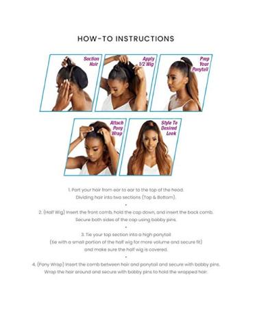 Sensationnel Instant Pony Wrap Half Wig UD 10 in 1B Off Black - Buy Online on SooperMarket.com