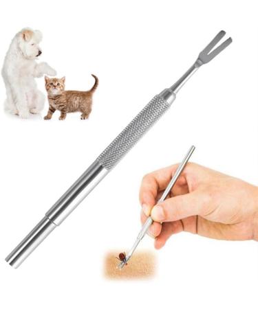 PAIDASHU Tick Remover Stainless Steel Tick Remover Tick Removal Tool for Dogs Cats Horses Tick Hook Kit Included Removal Tweezers+ Tick Shovel+ Iron Box - Buy Online on SooperMarket.com
