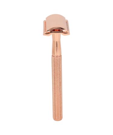Premium Wet Razor Set for Men - Waterproof Safety Razor Tight & Clean Shave - Portable Metal Hair Blade Handle in Ros Gold - Perfect Gift for Him - Buy Online on SooperMarket.com