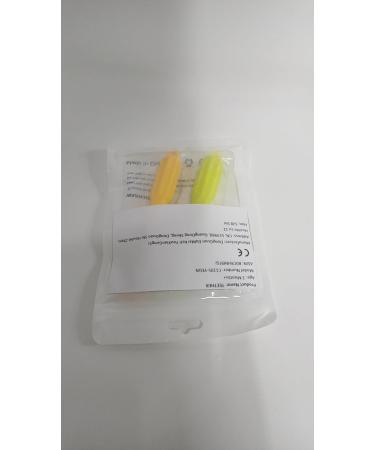CLdy Baby Biting Toys - BPA-Free Silicone Teething Rings & Toothbrushes for Babies 3+ Months - Stimulate & Massage Gums (Yellow-Green 2 Pieces) - Buy Online on SooperMarket.com