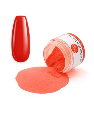 Orange Nail Dipping Powder 1oz with Vitamin | I.B.N Acrylic Dip Powder for DIY Manicure | No UV LED Lamp Needed (DIP 028) - Buy Online on SooperMarket.com