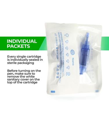 Dr. Pen Ultima A1 Replacement Cartridges (20 Pack) - Round Nano 0.25mm Bayonet Slot - Disposable Parts - Buy Online on SooperMarket.com