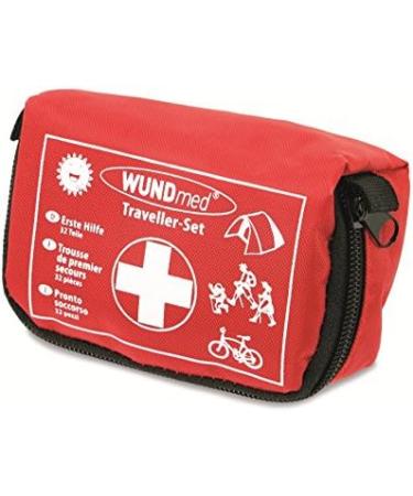 Wundmed First Aid Travel Set | 32-Piece Practical Case (12x7x5 cm) - Ideal for International Shipping - Buy Online on SooperMarket.com