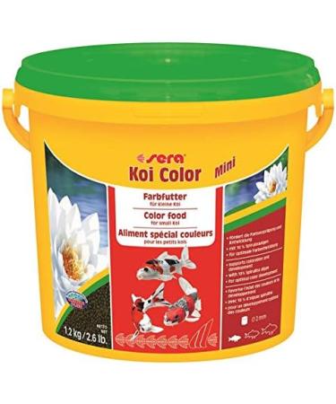 Sera Koi Color Nature Mini 3.8 Ltr - Natural Feed with 10% Spirulina for Colorful Koi (up to 12 cm) - No Colorants No Preservatives 1 Pack - International Shipping Available - Buy Online on SooperMarket.com