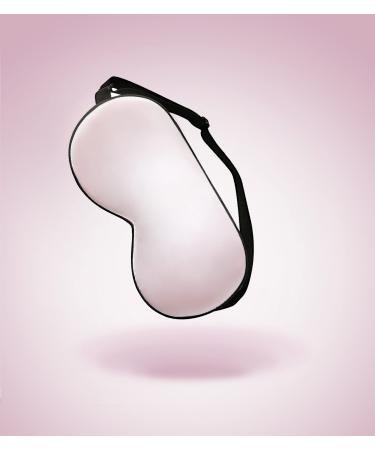 SOBONNY 100% Natural Silk Sleep Mask for Relieving Eye Fatigue & No Stimulation Breathable Eye Mask Summer Cool Mulberry Silk Eye Cover Blindfold for Night Sleeping  Nap & Travel  Pink