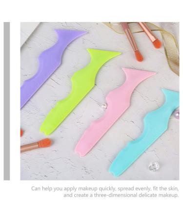 2pcs Silicone Eye Makeup Tools - Eyeliner Stencils & Mascara Aid for Women | Perfect Purple Makeup Accessories - Buy Online on SooperMarket.com