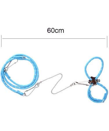 zhuangyulin 6 1PC Hamster Harness Rope Pet Hamster Harness Lovely Adjustable Pet Rat Mouse Hamster Harness Rope Ferret Finder Lead Leash with Bell Blue Small - Buy Online on SooperMarket.com