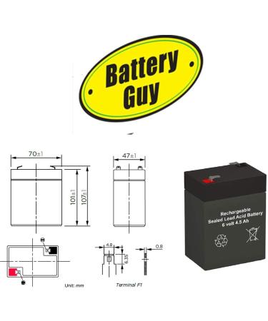 Nellcor N-600x Oximax Pulse Oximeter Replacement 6V 4.5Ah SLA Battery | BatteryGuy Equivalent (Rechargeable - Buy Online on SooperMarket.com