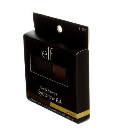 E.L.F. Eyebrow Kit - Gel & Powder, Medium - 0.05 oz Gel, 0.08 oz Powder - Buy Online on SooperMarket.com