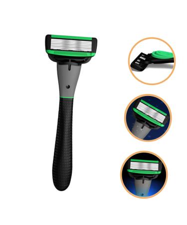 1 Set Razor Shavers for Men - Stainless Steel Manual Hair Clippers with Rubber Handle - Perfect for Smooth Shaving - Buy Online on SooperMarket.com