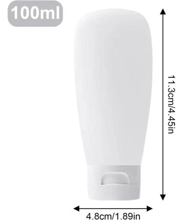 Veeteah Travel Size Containers - 100ml Empty Travel Dispenser Bottle Travel Size Containers for Conditioner Shampoo Lotion - Buy Online on SooperMarket.com