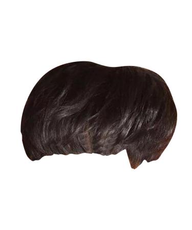 Hair Clips for Baby Girls Fiber Wig Fashion Short Hair Black Rose Net High Temperature Silk Women's Wigs for Women over 50 Black One Size