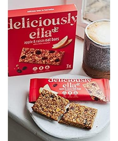 Deliciously Ella Oat Bars (16 x 50g) - Apple & Raisin Flavor | Healthy Snack Option - Buy Online on SooperMarket.com