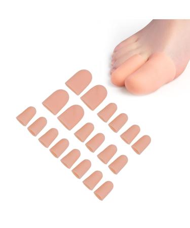 Gel Toe Caps - 10 Pairs Silicone Toe Protectors for Pain Relief and Protection - Men and Women Finger Support Gloves - Buy Online on SooperMarket.com