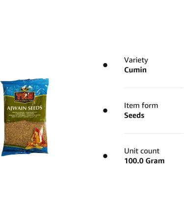 TRS Ajwain Lovage Seed (Cumin King) 100g - Premium Quality Spice Blend - Buy Online on SooperMarket.com