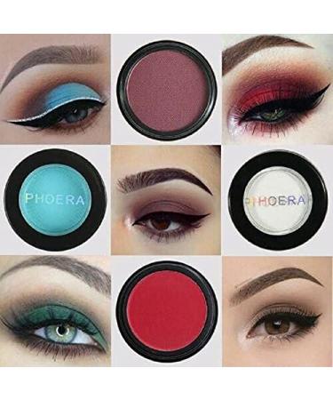 Phoera AQUAPURITY Waterproof Matte Eyeshadow Palette - 12 Pigment Colors in Face Powder Eye Shadow Compact (206 HEART) - Buy Online on SooperMarket.com