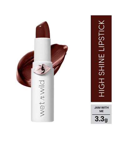 Wet n Wild MegaLast Moisturizing Lipstick - Shiny Finish with Natural Sea Plants & Coenzyme Q10 | Jam With Me - Buy Online on SooperMarket.com