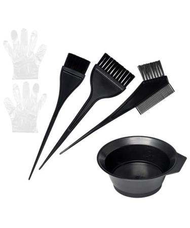 KOMUNJ 4-piece set hair dye brush hair dye set DIY salon tool for mixing and applying hair dye