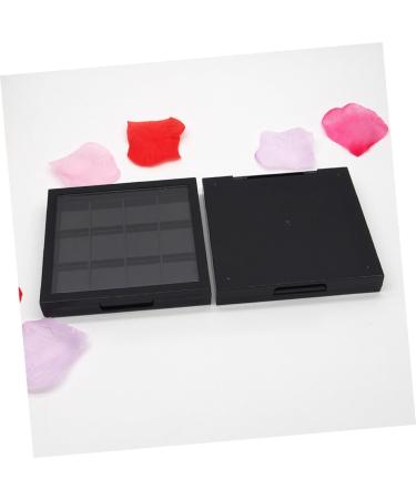FOYTOKI 4 Pcs 12 Empty Eyeshadow Palette Empty Eyeshadow Dish Depotting Makeup Containers DIY Empty Black - Buy Online on SooperMarket.com