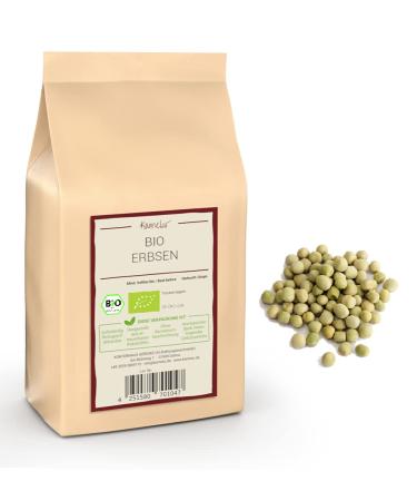 Camelur 500g organic green peas dried - dried organic legumes without additives - dried peas organic in biodegradable packaging 500 gr