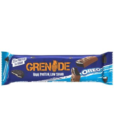 vapewaves Grenade High Protein Low Sugar Bar Oreo 60g Delicious Tasty And Twisty Treat Gift Hamper Christmas Birthday Easter Gift (12) 1.0 count