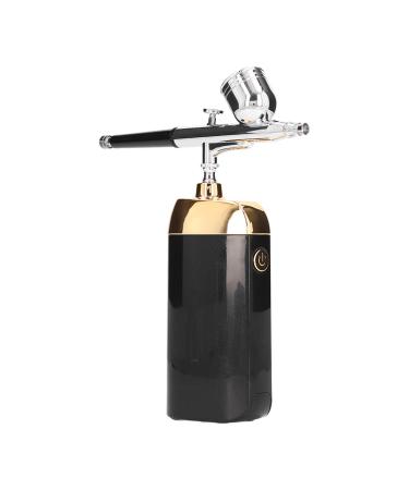 Oxygen Facial Portable Airbrush  Facial Mist Sprayer Facial Mister Device Mini Airbrush Kit Facial Mister for Cake Decoration(Black)